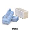 Velvet Jewelry Box Custom Logo Small Rectangular Necklace Pendant Organizer Luxury Gift Case for Earring Ring Display Packaging