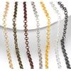 2Meters O Shape Necklace Chains Copper Bracelet Cable Link Bulk Chains Cross Chain Bracelet Necklace DIY Jewelry Making DIY