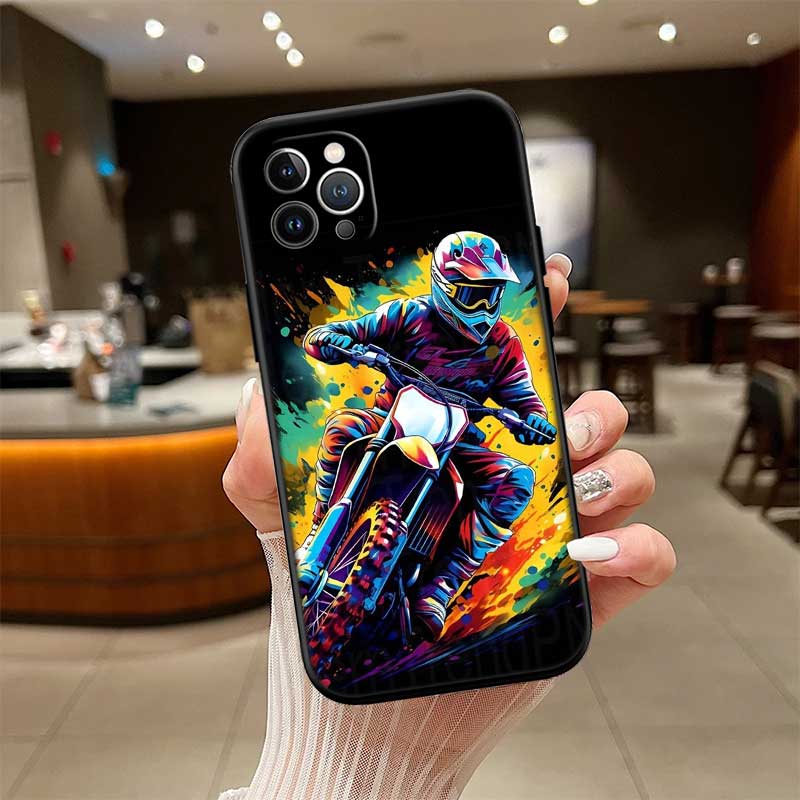 UP38 Motorcycle Racing New High-End Shell Phone Case for Redmi Note 10 11 12 Pro Max 10S 10C 10T 11A 11S 12S 12C