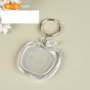 5/50Pcs Transparent Photo Frame Keychain Tassels Snap-In Custom Insert Photo Acrylic Blank Keyring Clear Blank Picture Pendant