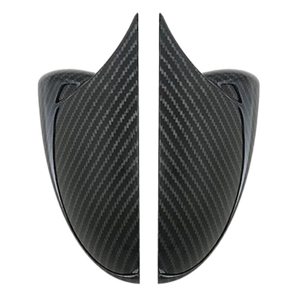 Carbon Fiber Look Side Rear View Mirror Cover Cap Trim For KIA K3 Forte 2019-22