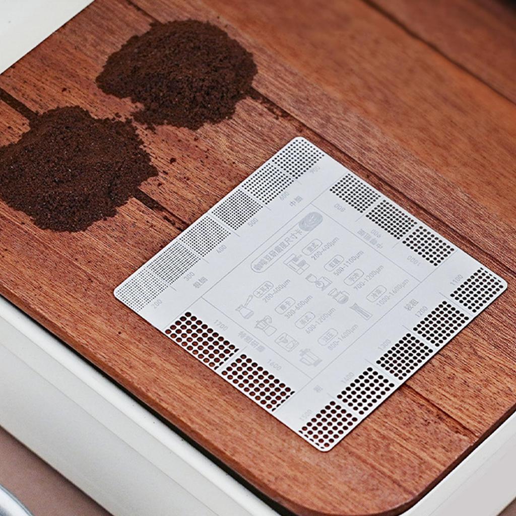 Grinding Scale Reference Card Italian Hand-brewed Coffee Powder Thickness Comparison Card Bean Grinding Auxiliary Tool