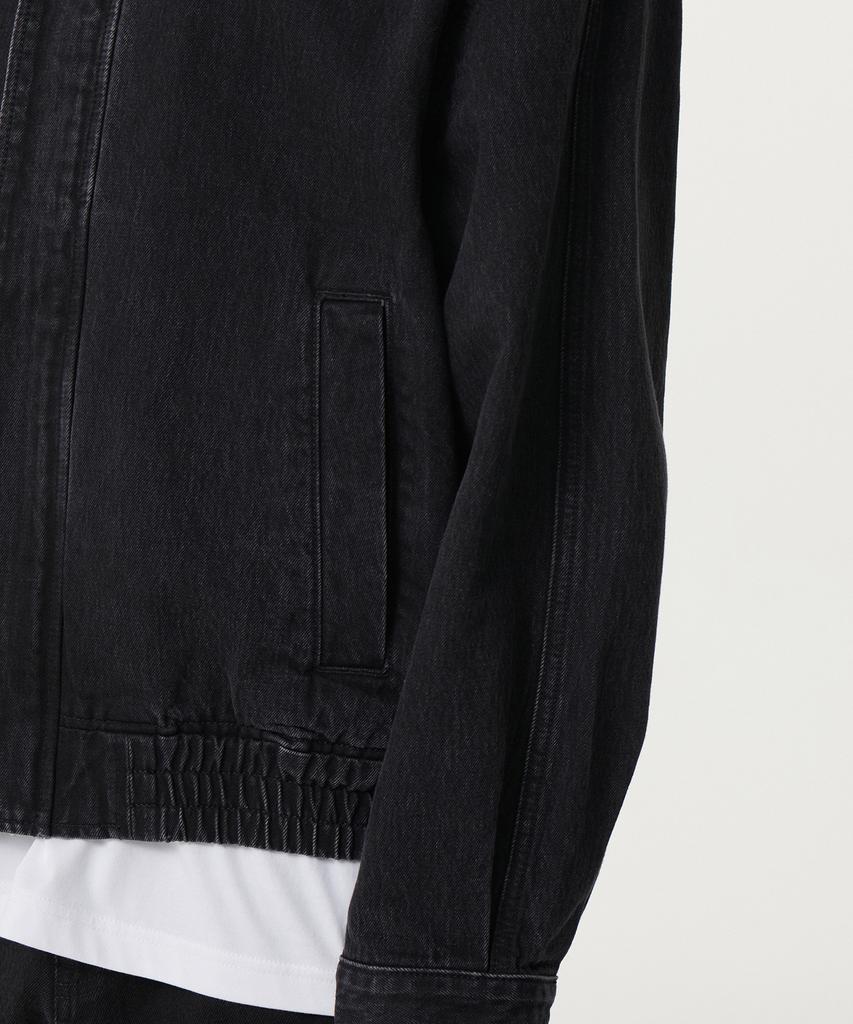 Musinsa Standard Oversized Denim Blouson Jacket [Washed Black]