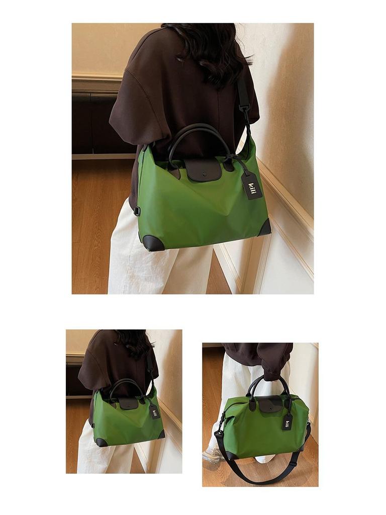 Leather Travel Bag: Large-Capacity, Cross-Body for Business, Yoga, or Commuting