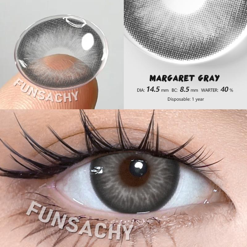 FUNSACHY Colored Lenses 1pair Brown Natural Eye Makeup Contacts Gray Pupils Blue Green Lens Yearly Fashion Cosmetics SoftLens
