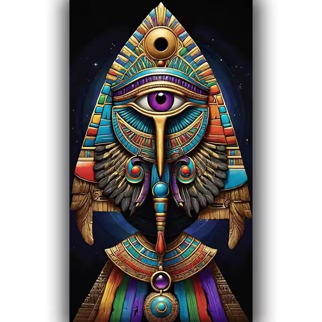 Osiris The Divine,Egypt Anubis,Diamond Painting Large Diy Full Square Round Diamond Mosaic Eye of Horus Embroidery Cross Stitch