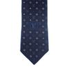 Louis Vuitton M76844 Monogramová kravata Námořnická modrá hedvábná pánská