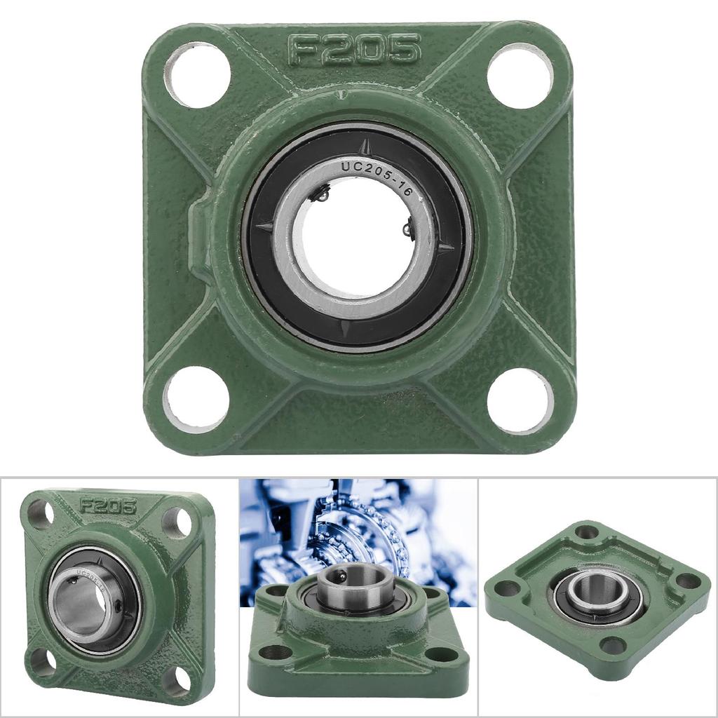 UCF205 205 16 30mm 25.4mm Pillow Block Square Bearing with Solid Base 4 Mounted Holes(25.4mm)