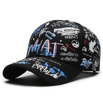 Spring Fashion Graffiti Letter Print Hardtop Baseball Cap Personalized Sun Protection Cap