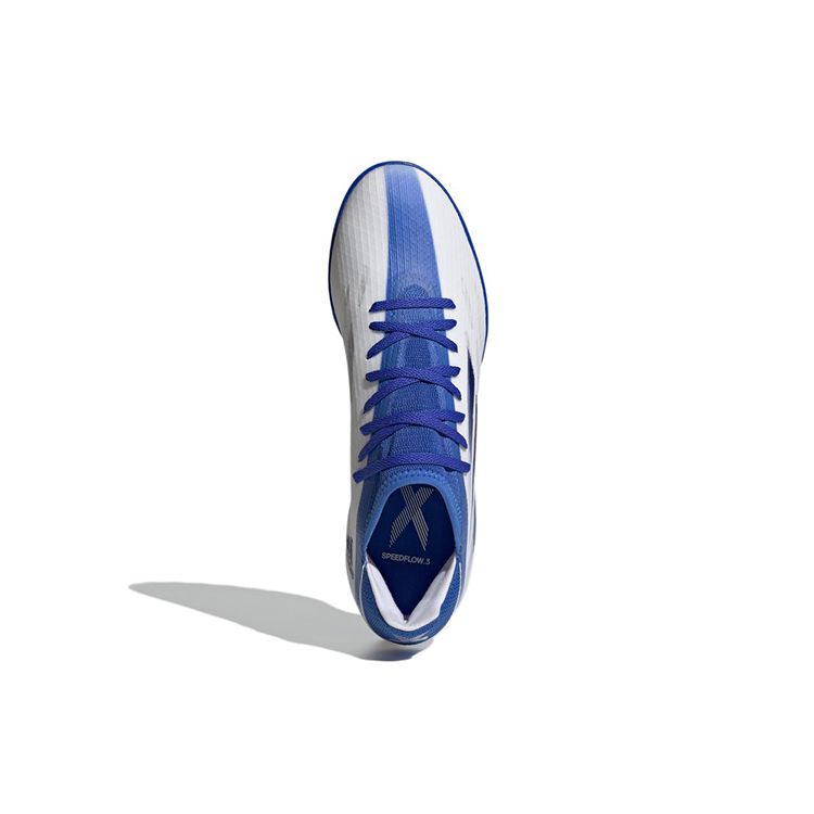 Adidas X Speedflow .3 Comfortable Lace-Up Turf Soccer Shoes Unisex Soccer Shoes White Blue GW7509