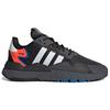 Adidas Originals Nite Jogger Fabric Sports Breathable Low-Top Lifestyle Shoes Unisex Sneakers Gray White Red FX6834
