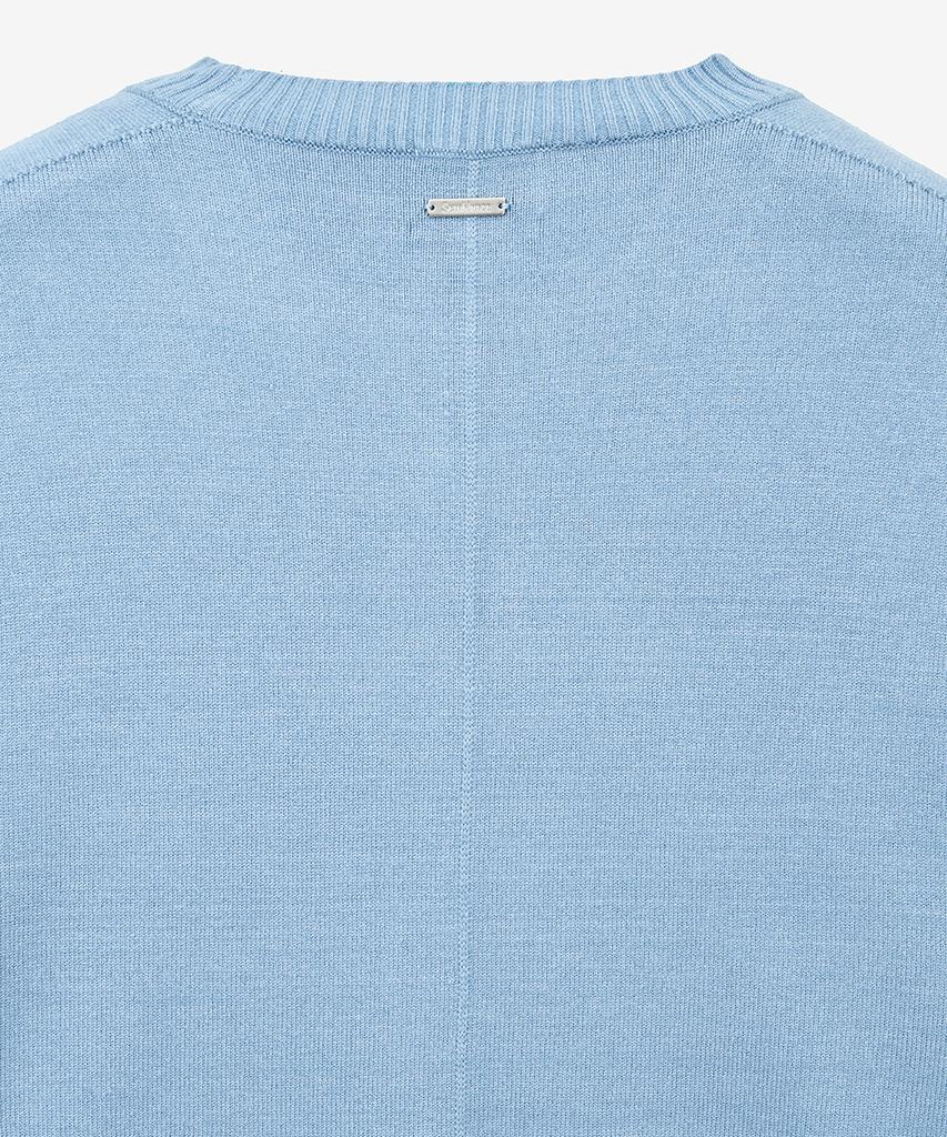 ZIOSONGZIO Semblance Wholegarment Crewneck Knit Sky Blue Zi2Kt805Sb
