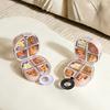 Mini Pill Case with Handle Compact Daily Pill Organizer for Pocket Purse Outdoor Travel
