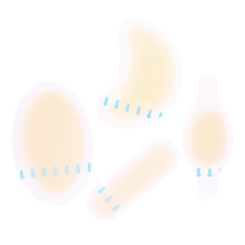 28Pcs Blister Plasters Invisible Hydrocolloid Gel Blister Bandages Blister Cushion Pad For Heel Foot Toe And Guard Skin