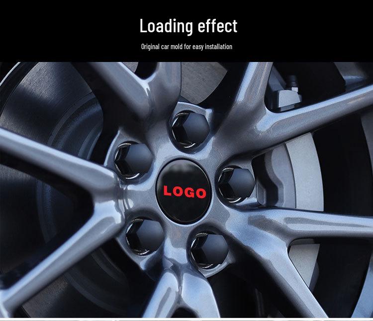 Tesla Model 3 Wheel Hub Cap with T & 3 Logos - Five-Spoke Accessories