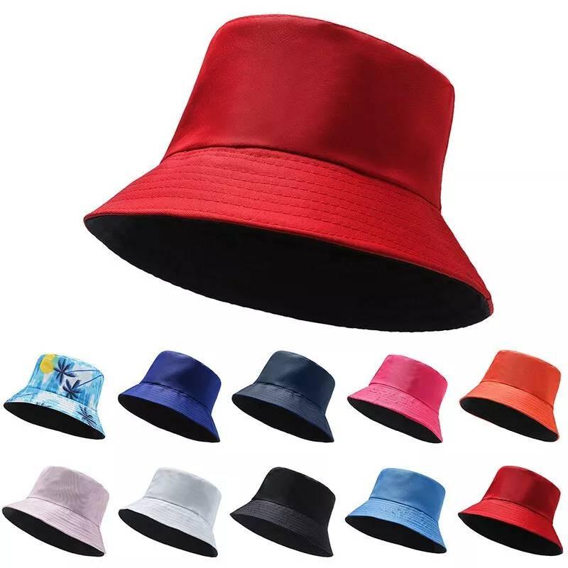 Trendy Short-brimmed Fisherman Hat In Black White Red And Orange For Outdoor Activities
