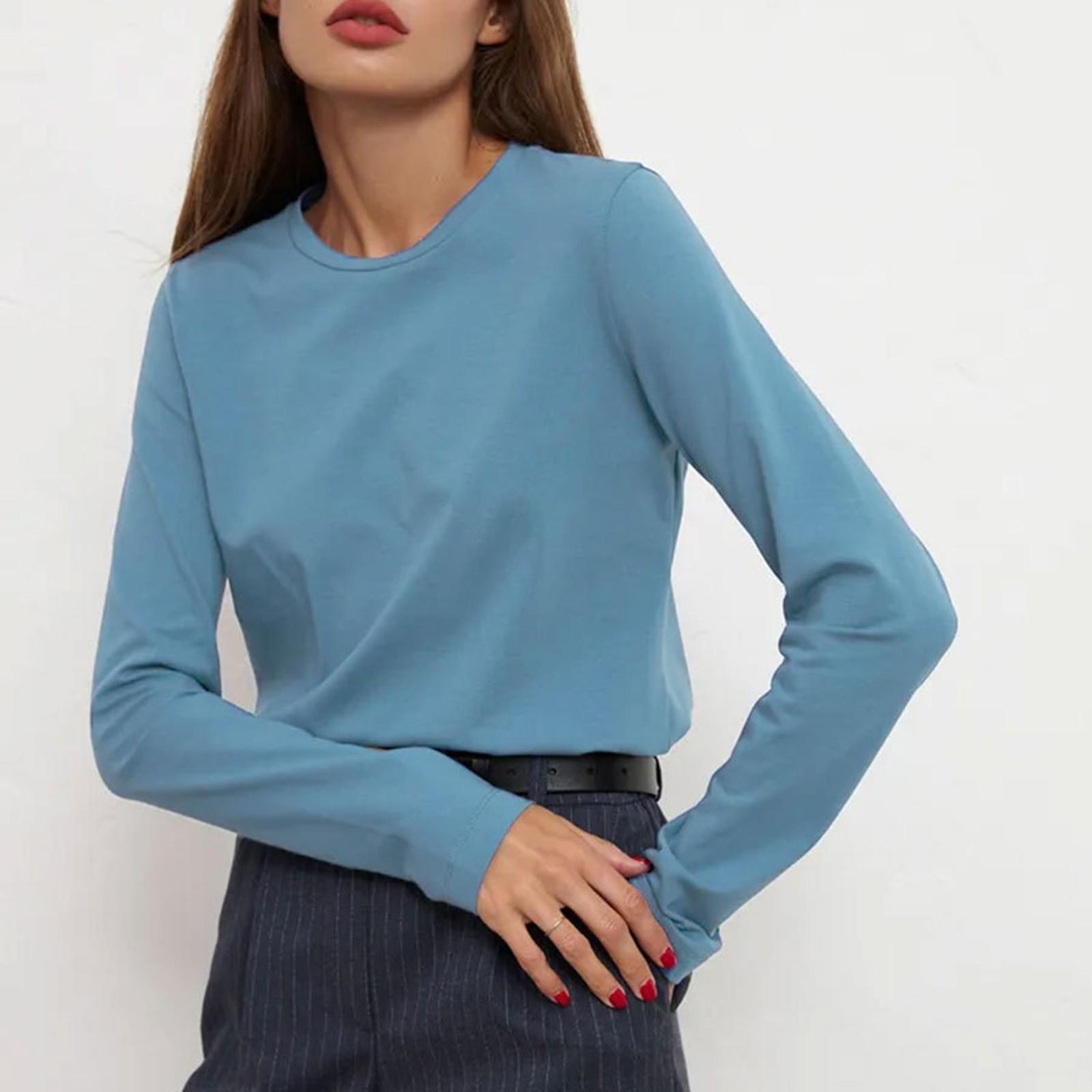 Женские футболки с длинными рукавами — фото 11