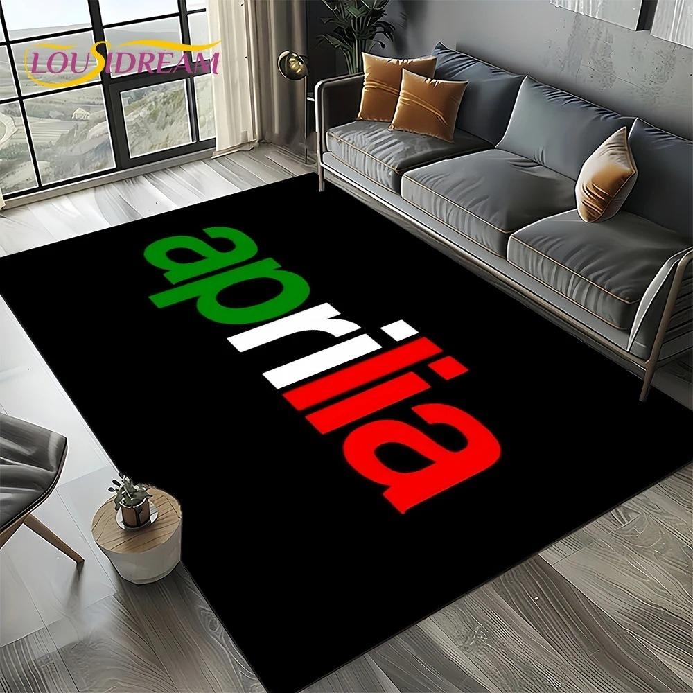 Aprilia Racing Car Logo Large Carpet Rug for Home Living Room Bedroom Sofa Doormat Decor Kids Area Rug Carpet Non-slip Floor Mat