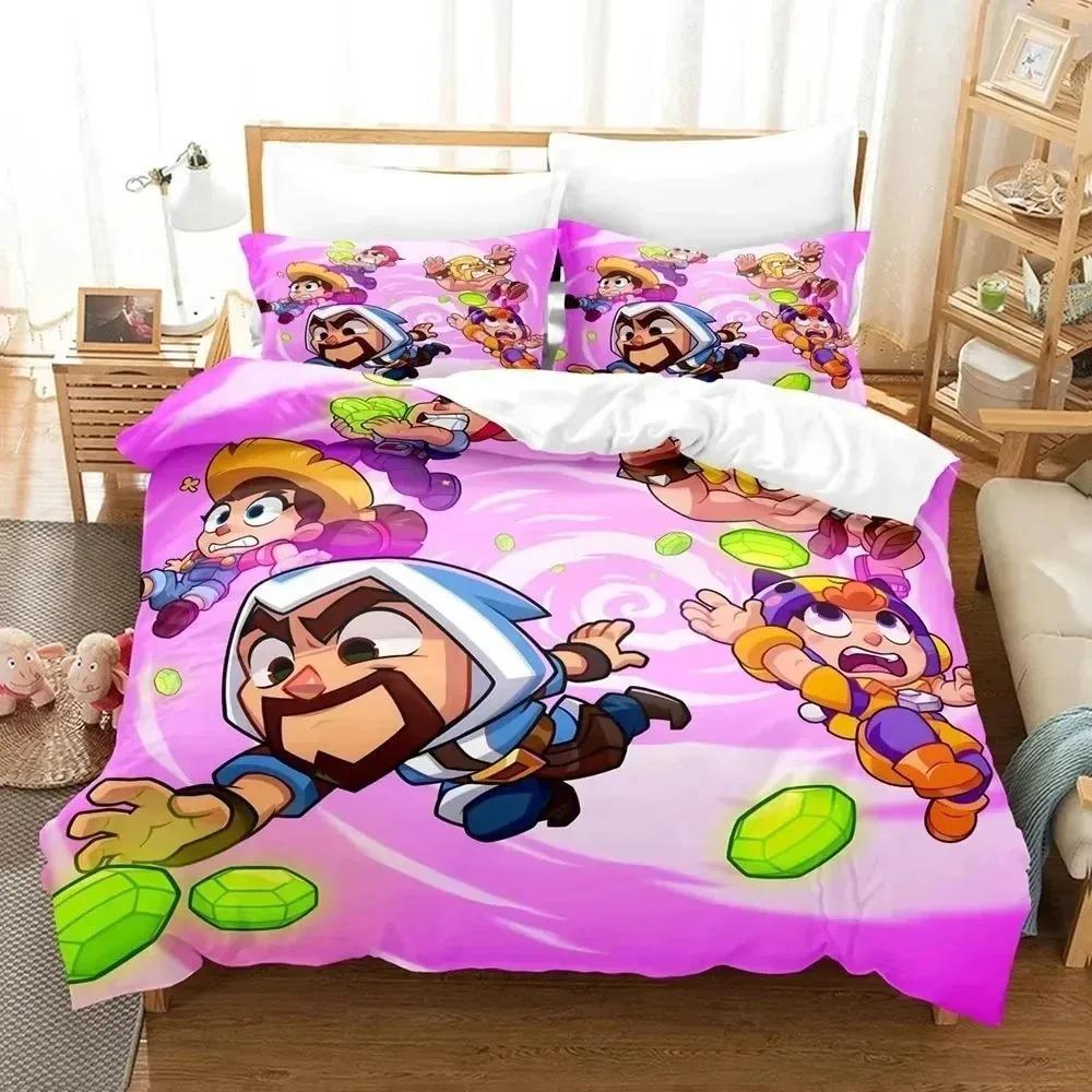 3D Print Cartoon Squad Busters Bedding Set Single Twin Full Queen King Size Bed Set Adult Kid Bedroom Down Duvet Cover Pillowcas