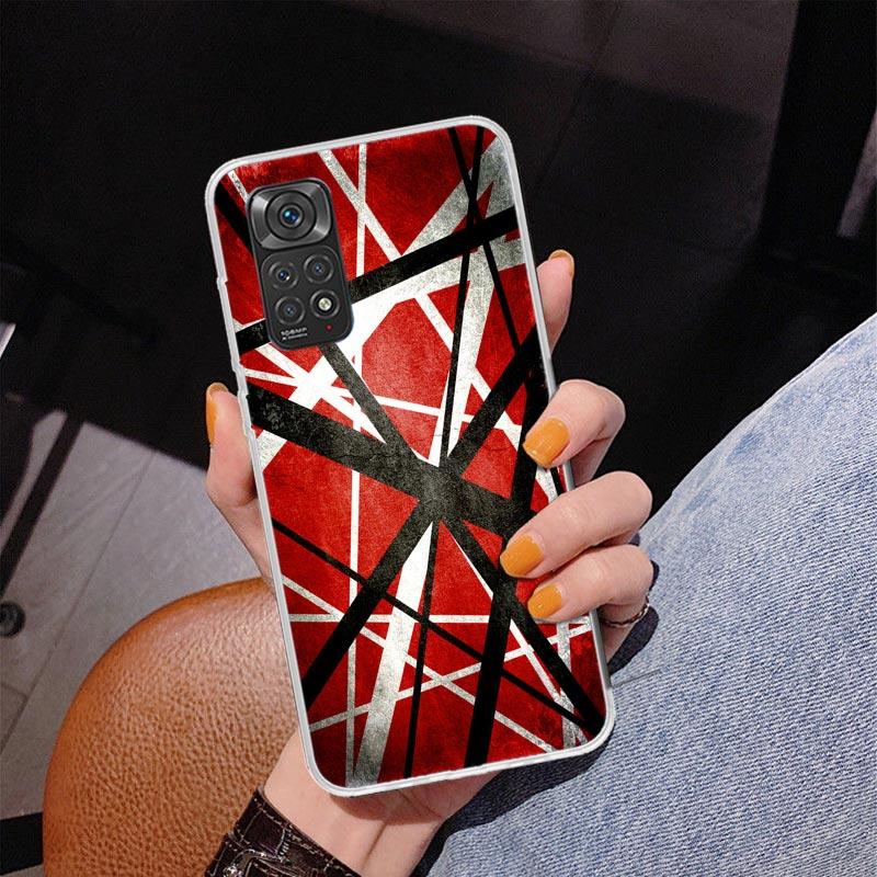 Eddie Van Halen Graphic Guitar Phone Case For Xiaomi Redmi Note 15 14 13 12S 12 11 Pro Plus 14S 11S 11E 10 10S 11T 5G Personaliz