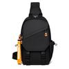 New Men's Chest Bag Korean Version Fashionable Simple Shoulder Bag Multifunctional USB Charging Handheld Crossbody Bag Trend