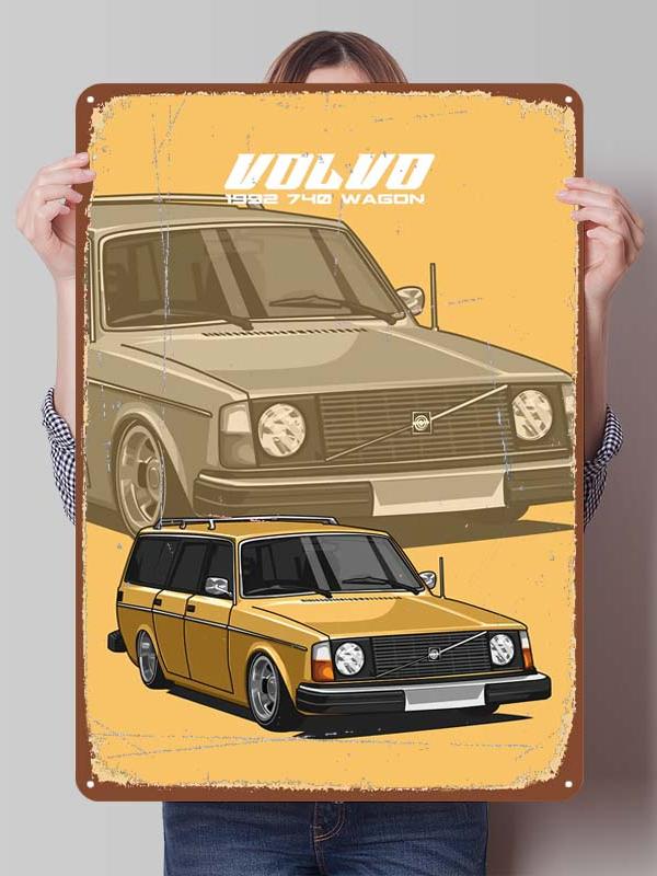 Volvo Metal Signs Classic Car Posters Home Decorations Custom Tinplate Sign for Garage Wall Art Decoration Room Ornaments Retro
