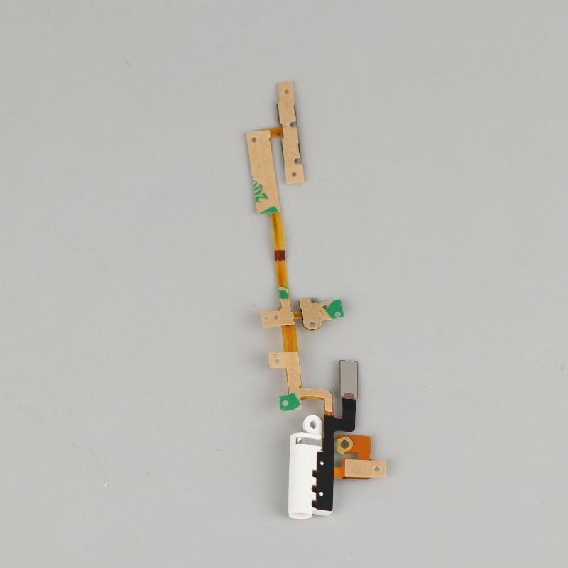 NEW New Power Audio Jack Volume Button Flex Cable For IPod Nano 6 6th Gen White Replacement