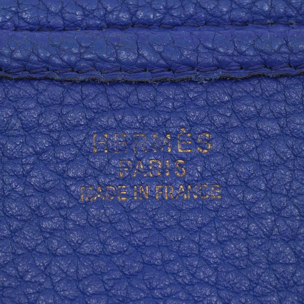 HERMES Evelyne1 GM Shoulder Bag Evelyn Blue / Gold Hardware Ardenne Women Used