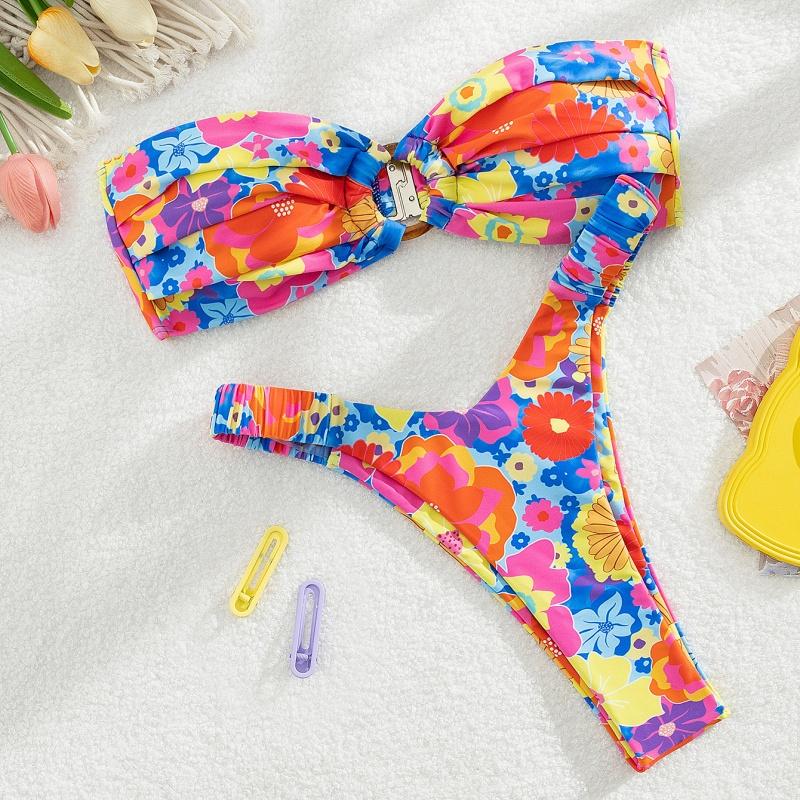 Micro Bikini Push Up Dámske Plavky Módna Potlač Bikini Súprava Rozdelený Plážový Oblek Leto 2026 Nové Plážové Oblečenie Dámske Plavky 2-dielne