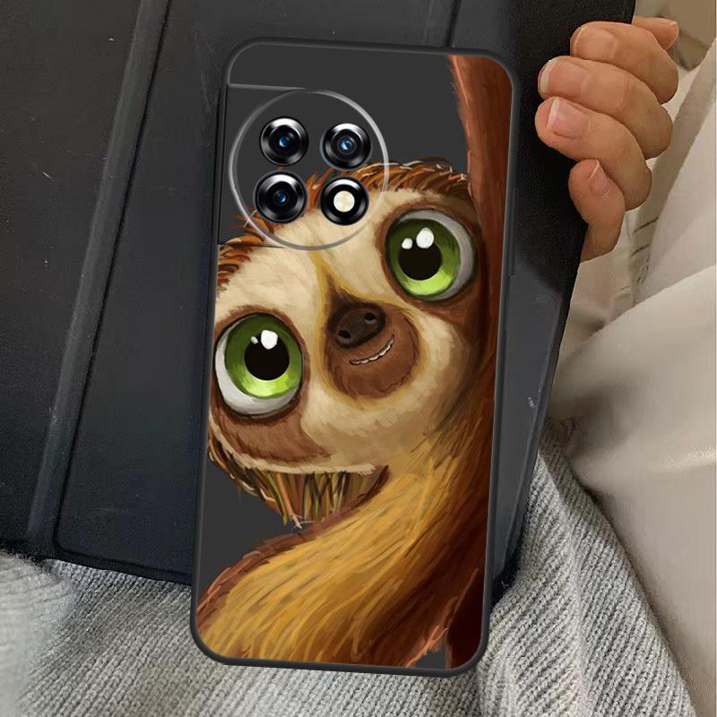 Funny Sloth Case For OnePlus 13R 12R 10R 13T 10T 8T 15 13 12 11 Nord CE 4 3 2 Lite N20 N30 Nord 5 Cover