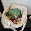 Corduroy Tote Bag Women's Commuter Handbag Large Capacity Shoulder Bag