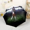 Football Player Action Automatic Umbrella with 8-Rib Compact Design All-Season Travel Elegant Umbrella Best for Christmas