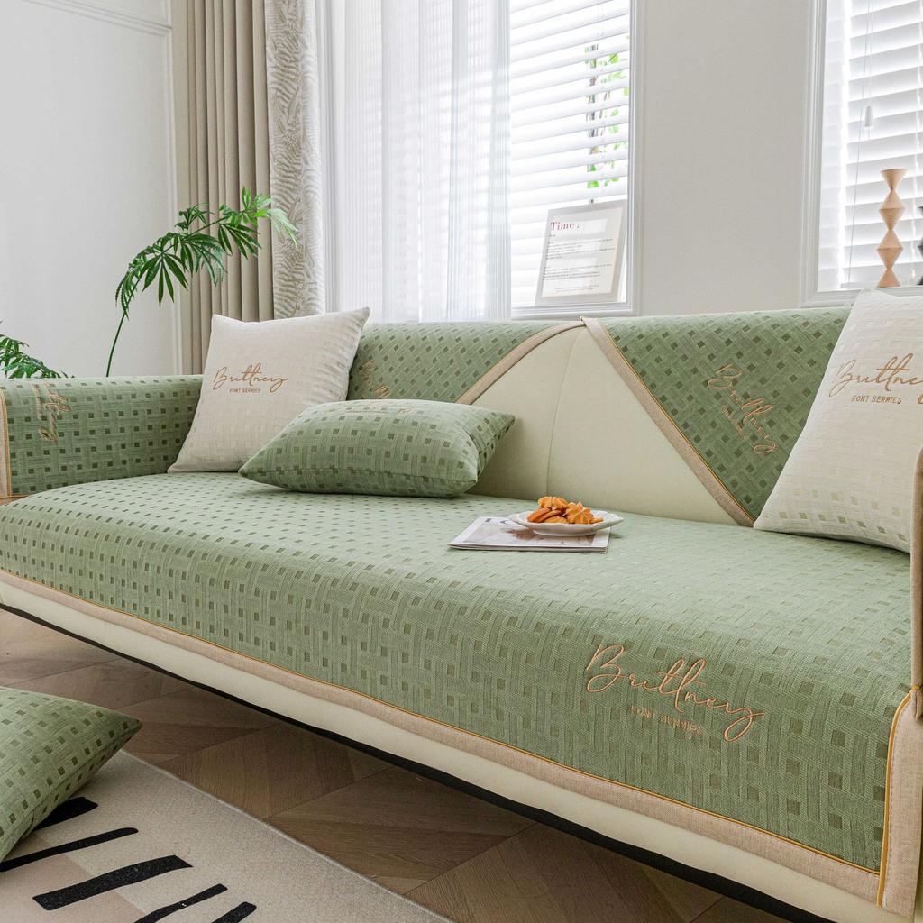 Chenille Sofa Cushion Four Seasons Universal Simple Modern Non-Slip Cushion Leather Sofa Cover Armrest Cover Towel