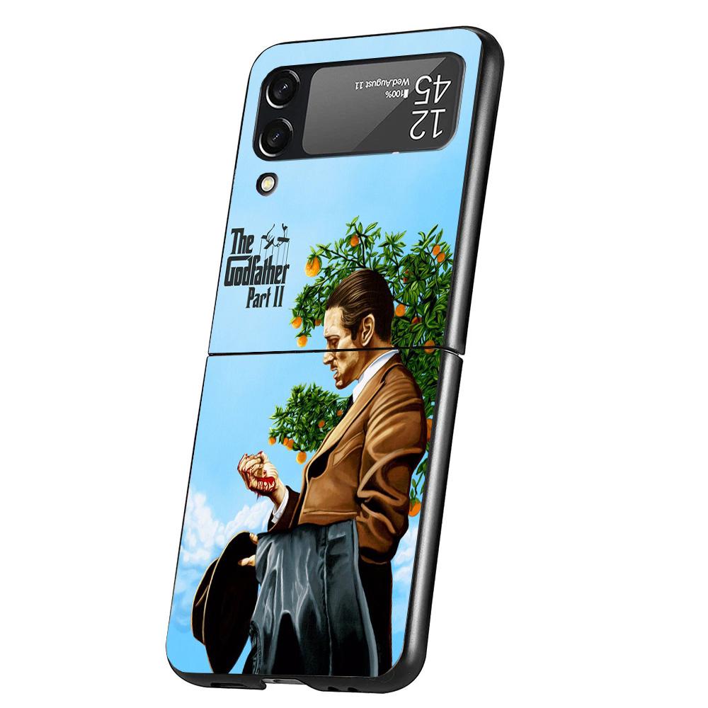 The Godfather TV Case Phone Cover for Samsung Galaxy Z Flip 6 5 4 3 5G ZFlip6 ZFlip5 ZFlip4 ZFlip3 Black Hard Trend Fundas