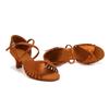 Satin Latein Tanzschuhe für Damen Mädchen Weiche Sohle Damen Tango Salsa Ballsaal Party Tanzschuhe Indoor Absatz 5.5cm