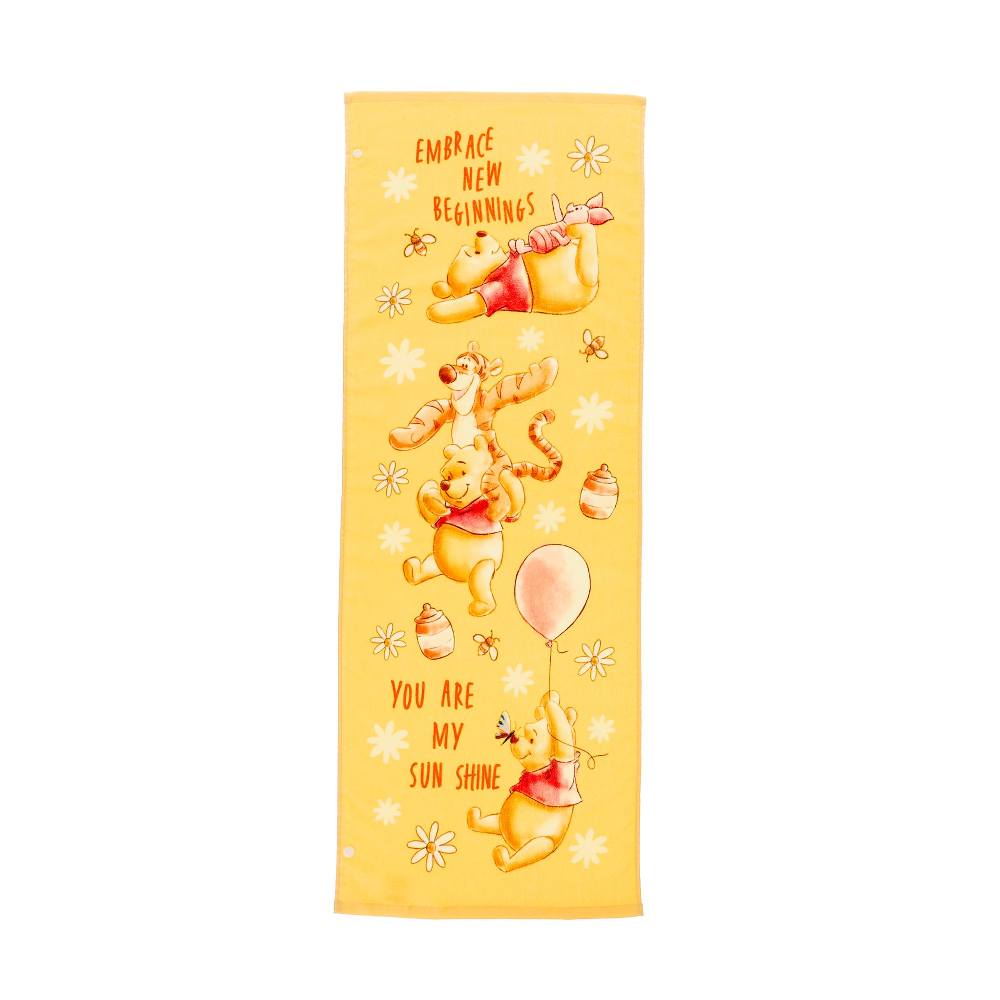 Marushin Junior Bath Disney Winnie the Happiness 2125027100 Towel, Pooh, Life,