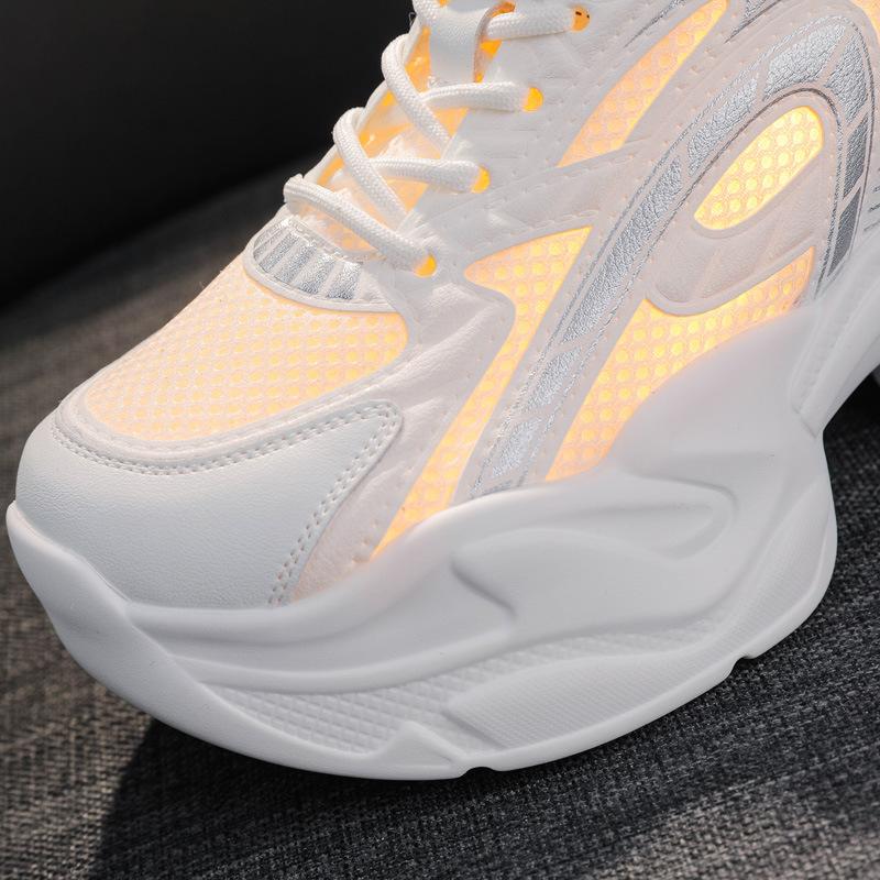 Spring and summer women's shoes new muffin thick-soled slope heel casual inner height increase cm casual small man