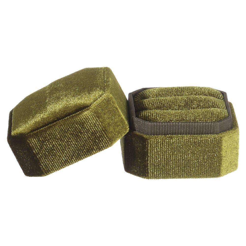 

Свадебная изысканная коробка для хранения двойных колец Коробка для демонстрации колец со съемной крышкой Бархатная шкатулка для драгоценностей