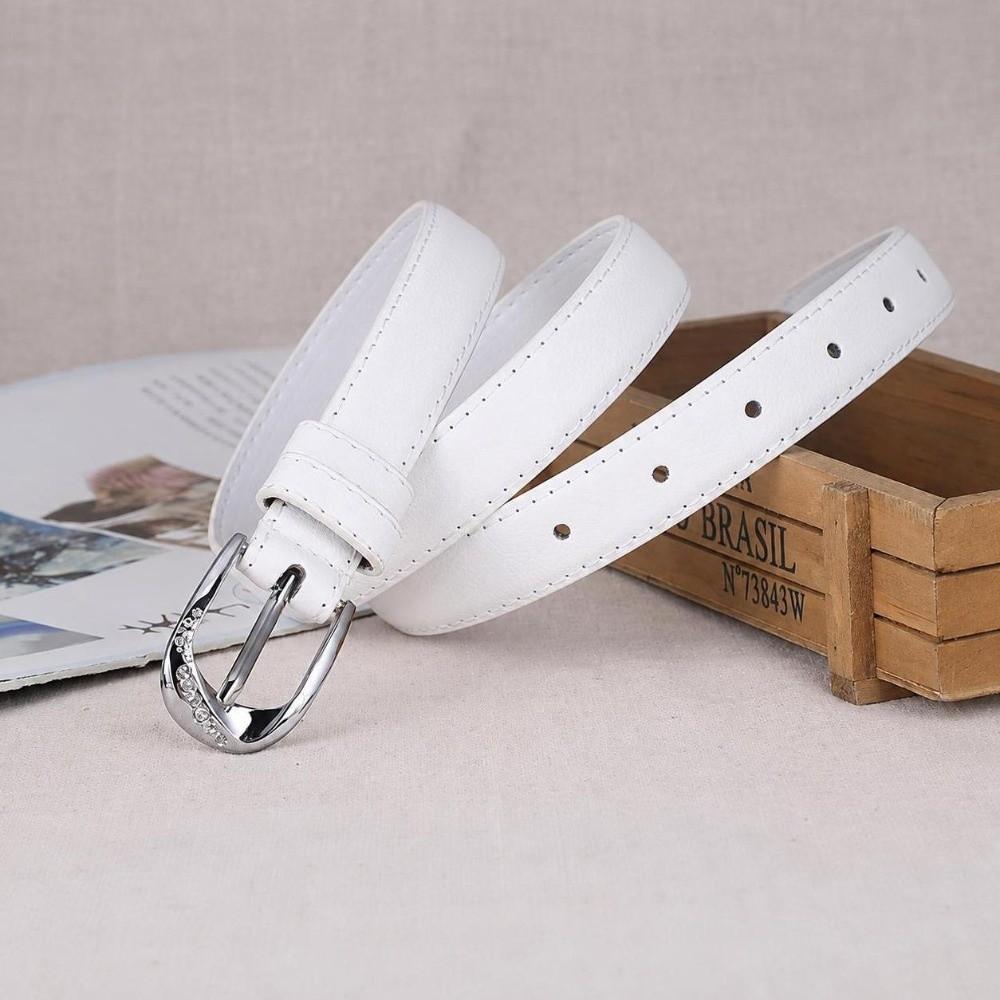 Alloy Buckle Faux Leather Belt Versatile Women Waist Belt Adjustable Waist Belt  For Women Ladies