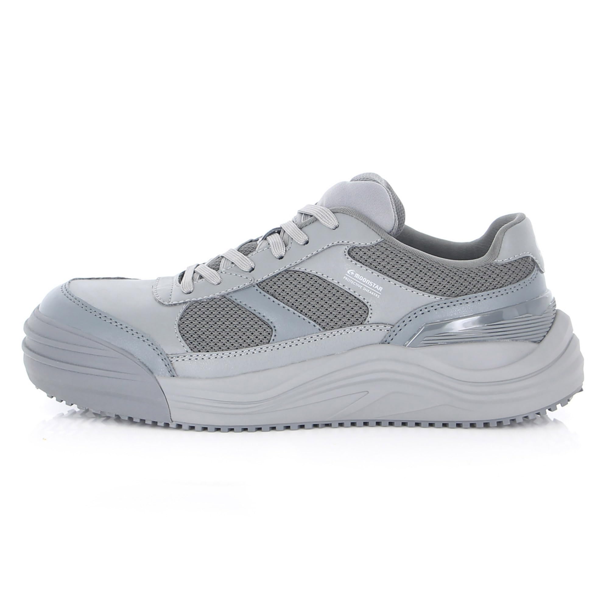 

Moonstar Adot Safety Обувь JSAA Тип A Носок и Запах Размер 3E, Колпачок, Нескользящая, Дышащая, Антибактериальная, Устойчивая, Мужская, Серая, 27.0 см, серый