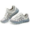 Skechers Passo Fluido Confortevoli Versatili Durevoli Traspiranti Scarpe Funzionali Basse da Esterno Scarpe da Donna Grigio Chiaro 180152-OWGR