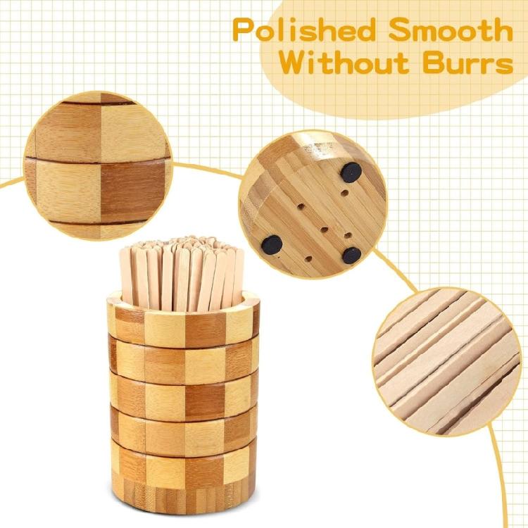 Traditional Design 101 Drink Stirrer Collection With Wooden Stand For Coffee Houses Home Lounges Restaurants
