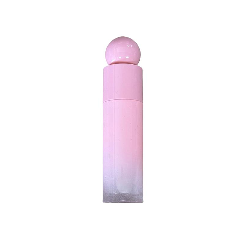 1/3 Pcs 6ml Heart/Round Shape Empty Lip Gloss Tube Plastic Refillable Bottles Liquid Lipstick Container Lipgloss Sample Bottle