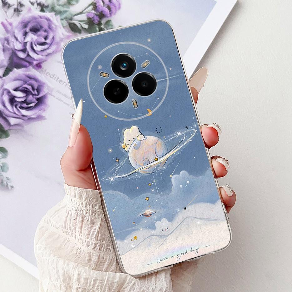 For Realme 14 Pro Plus Case RMX5051 Beautiful Flowers Painted Cover Soft Silicone Case For Realme 14 Pro Realme14 Pro+ 5G Fundas