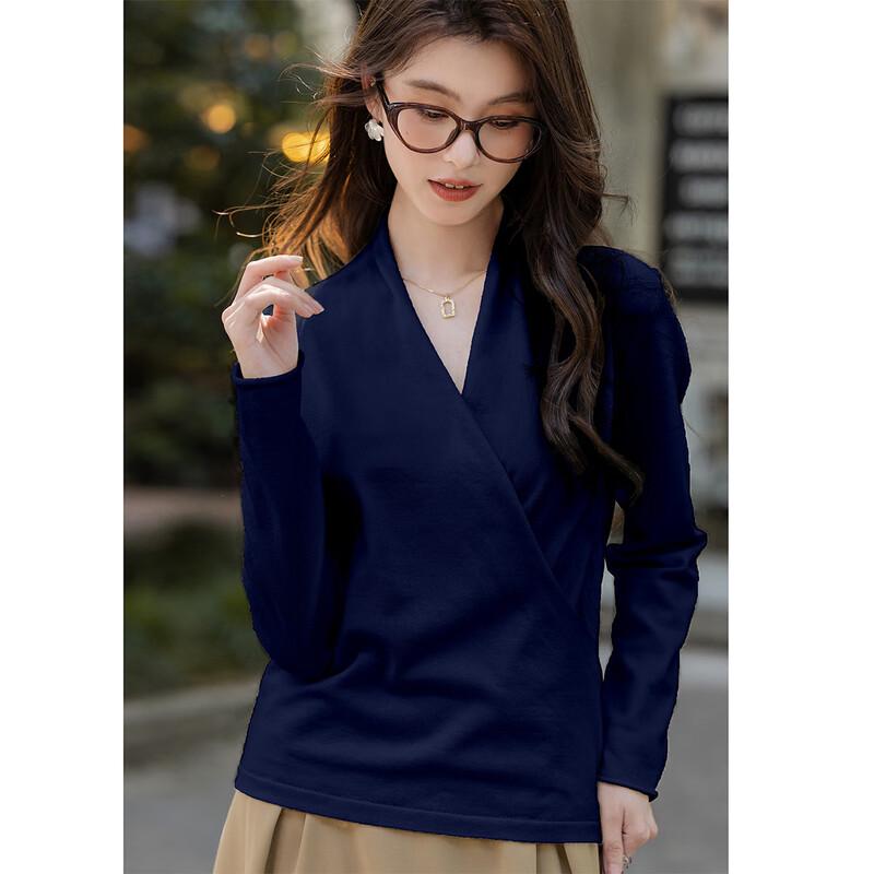 Mokana Women's V-Neck Long Sleeve Knit Sweater