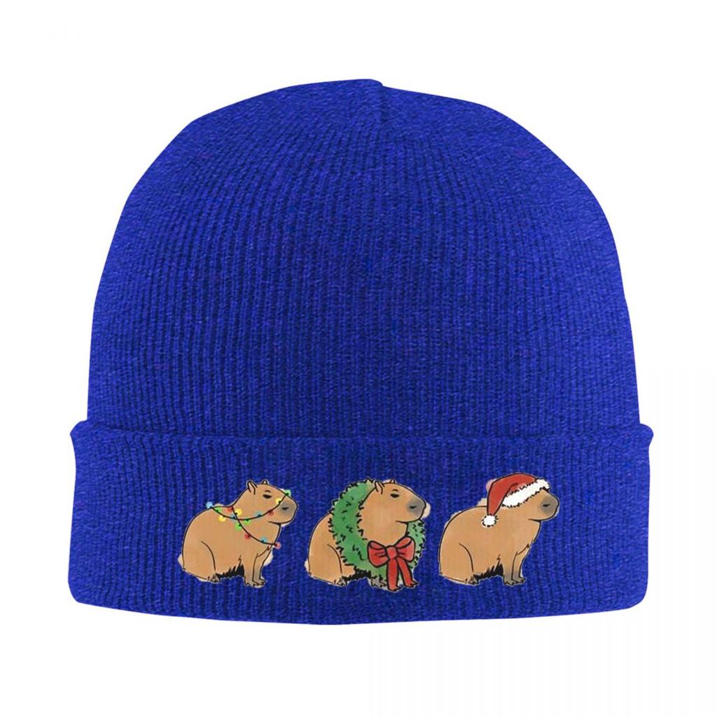 Capybara Halloween Warm Knitted Cap Winter Knit Bonnet Hat Skullies Beanies Hip Hop Caps for Unisex