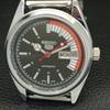 REFURBISHED SEIKO 5 AUTOMATIC 6309A VINTAGE JAPAN MENS BLACK WATCH A440847-4 Sk-a440847