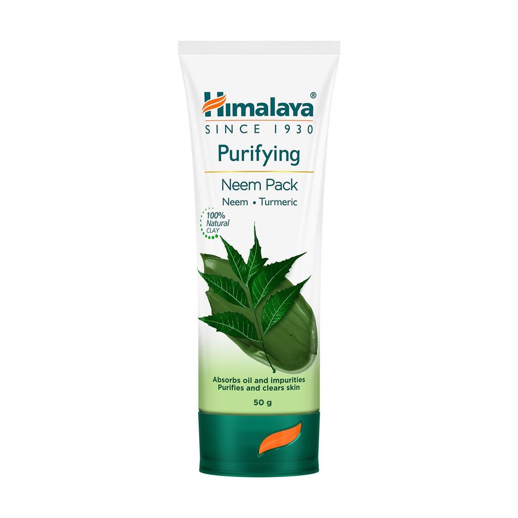 Himalaya Herbals Purifying Neem Pack 50g Natural Face Mask for Oily and Pimple-Prone Skin Care