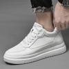 Men's Lift Sneakers Elevator Shoes Height Increase Insole 8cm White Black Taller Shoes Leisure Fashion Sports Plus Size 36-44