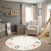 Rainbow Alphabet Play Mat - Area Mat with Colorful Letter Design,round Rug for Bedroom, Classroom Kids Play and Reading Area Rug
